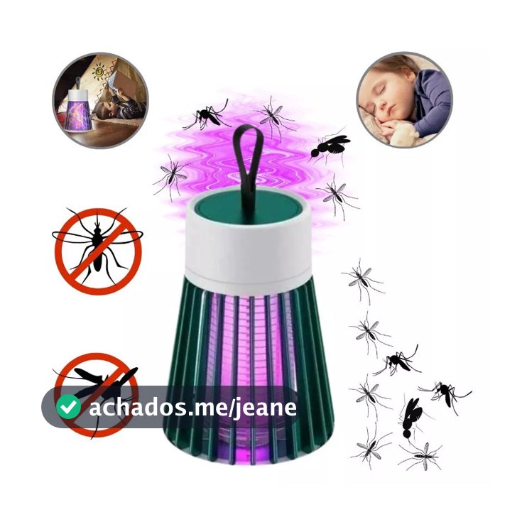 Repelente Elétrico Mosquito Pernilongo e Insetos Armadilha Eletrônica Choque Abajur Mini