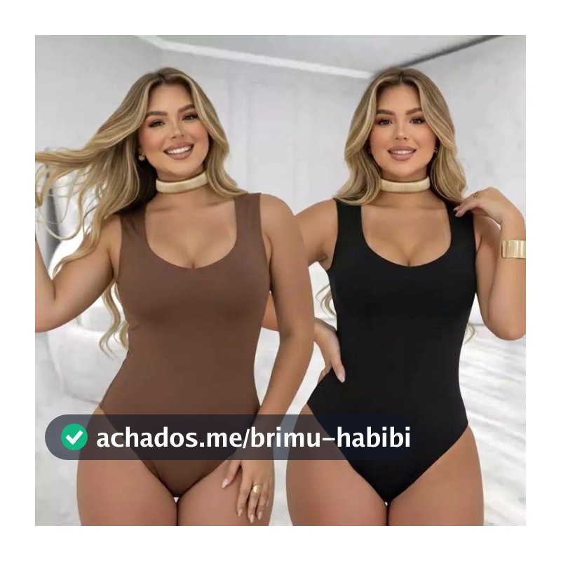 Body Feminino Regata Alça Grossas Collant Decote Arredondado Básico Casual Dia Noite Bori Suplex