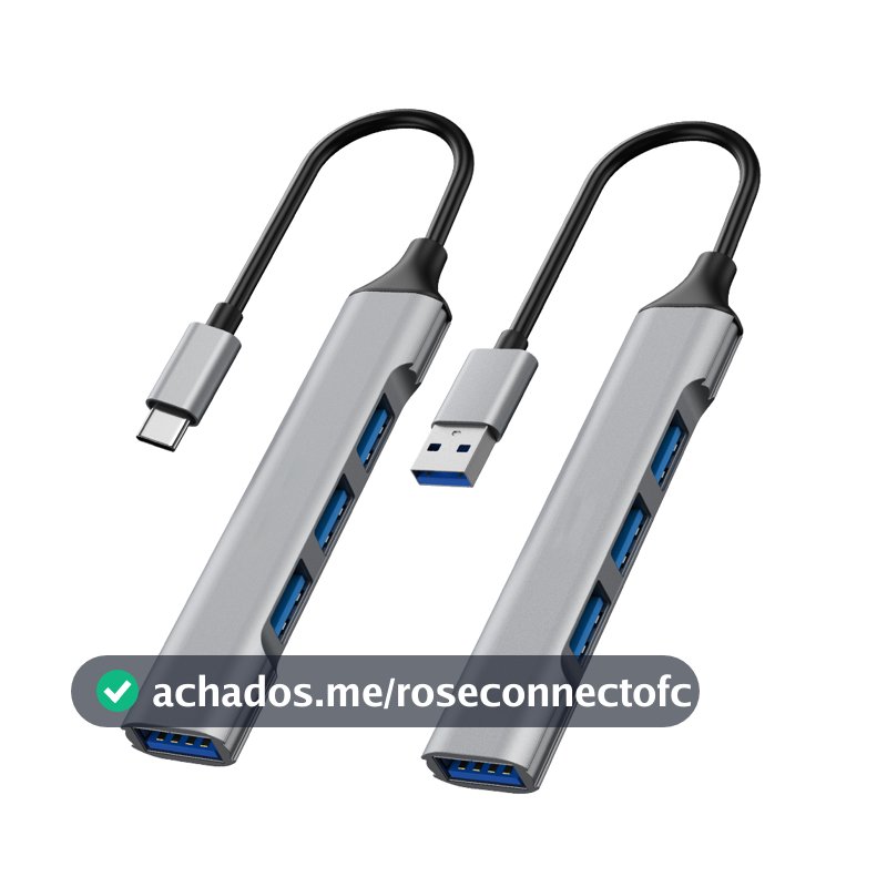 Hub Usb 3.0 4 Portas Usb Alta Velocidade Compacto Expansor USB Pc Notebook Multi Hubs Tipo C Hub Usb 3 0 Adaptador OTG