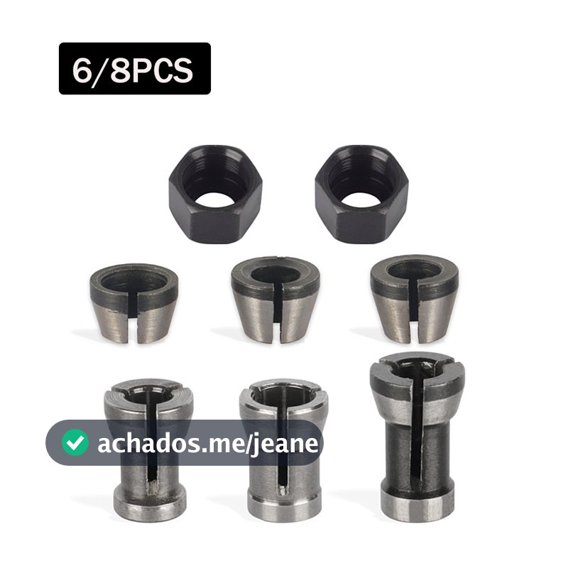 Fresa De 6/8PCS Topo De Broca De Eixo Madeira Metal Duro