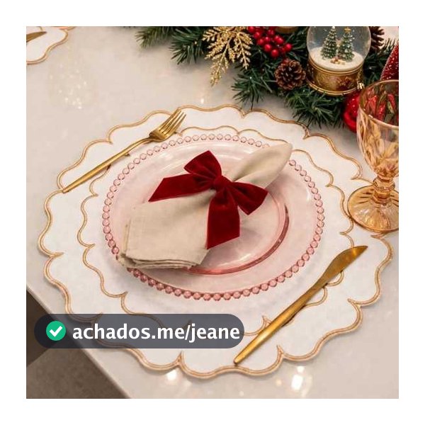 Jogo Americano 8 Pçs Natalino Mesa 4 Lugares Com Guardanapo Natal