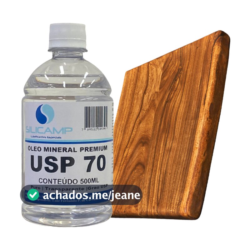 Oleo Mineral Grau Usp para Selar e hidratar Tabua De corte Carne Churrasco 500 ml