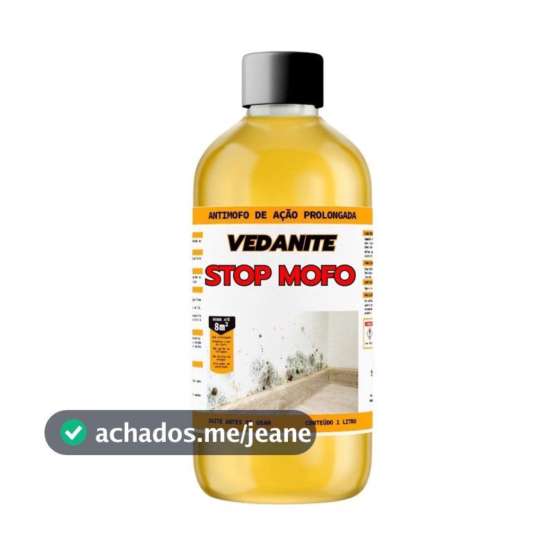 Vedanite Contra Mofo e Bolor em Superfícies Internas 1 Litro Fácil de Aplicar