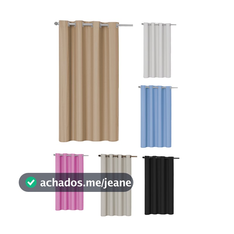 Cortina Janela Blackout PVC 1,10 X 1,30 - Folha Unica - 1 lado - 1 Metro - Somente 1 Lado