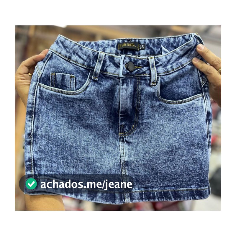 SAIA JEANS COM ELASTANO MARMORIZADA CINTURA ALTA MODELAGEM EMPINA BUMBUM