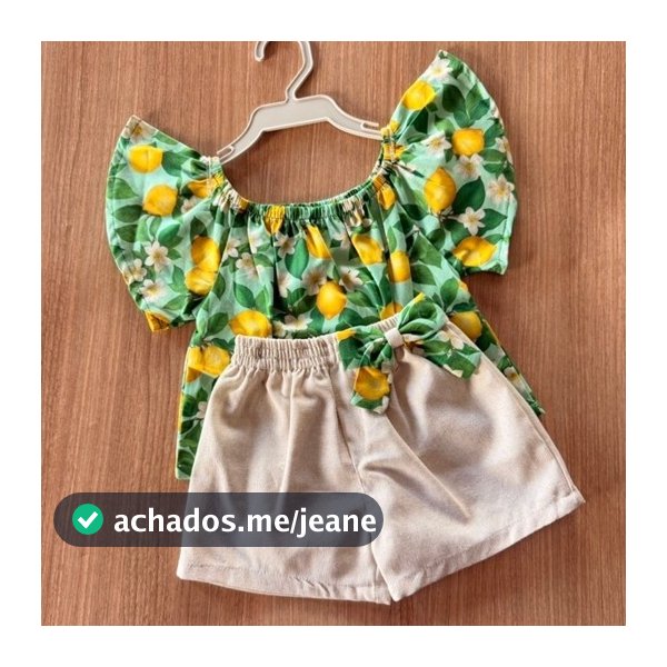 Conjunto de menina infantil - Conjunto ciganinha mini diva blogueirinha 8 a 24 meses