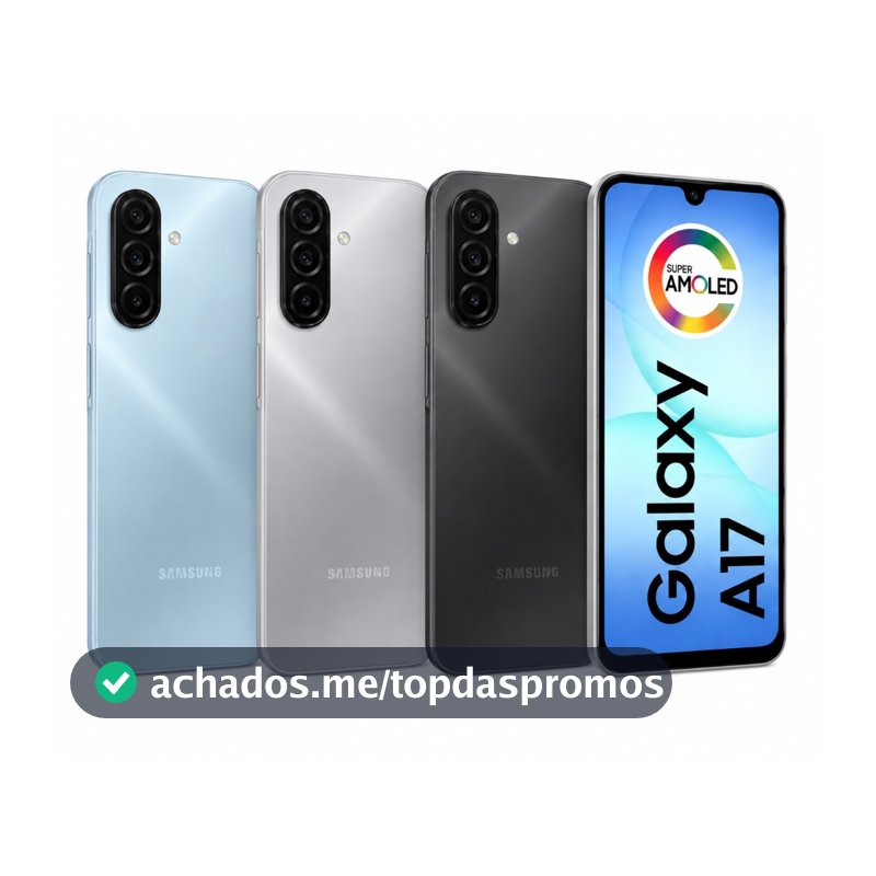 Celular Samsung Galaxy A17 Com IA, 128gb, 4GB Ram, Câmera de 50mp, Tela De 6.7 , Nfc, Ip54