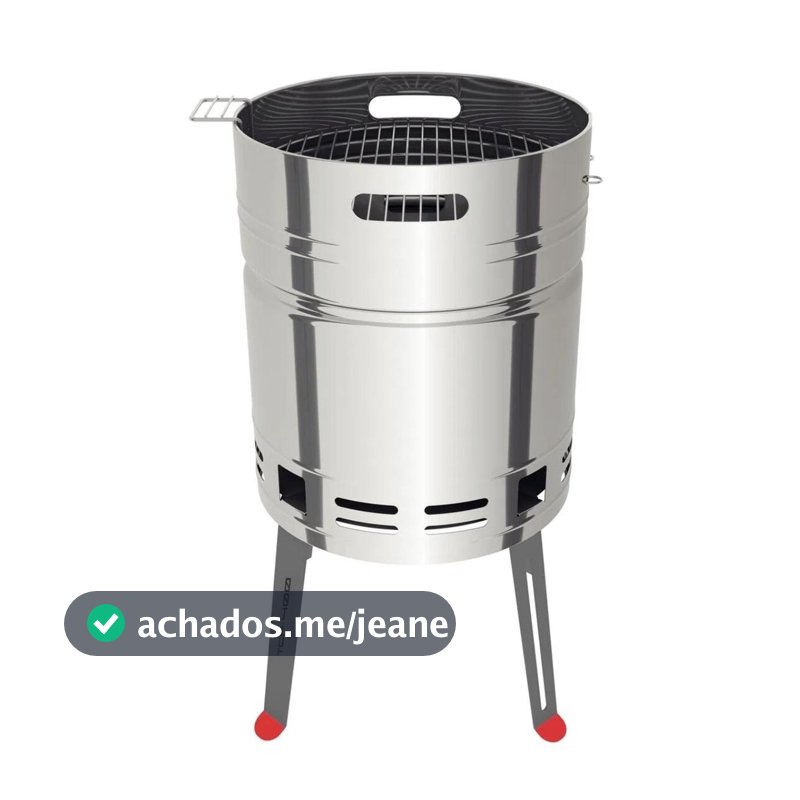 Churrasqueira a Carvão TCP 400 em Aço Inox com Bandeja para Carvão Tramontina - 26500006