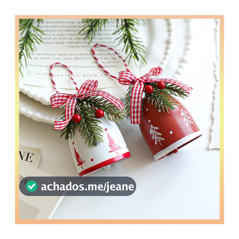 Versátil Rústico Xadrez Arco Sino Premium Árvore De Natal Artificial Brilhante Pendurado Ornamento Para Presentear Pared
