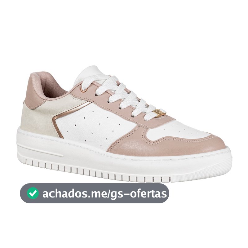 Tênis Feminino Casual Clássico Leve Conforto Retrô Recortes Original GiGiL