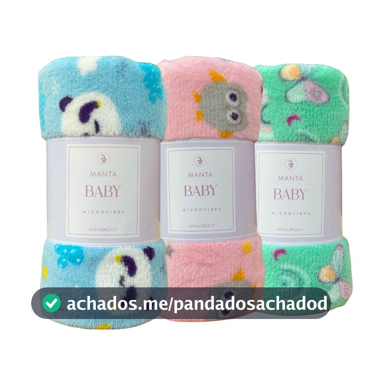 Manta Cobertor Bebe Infantil Microfibra Antialérgico Menor Preço Manta Menino Menina