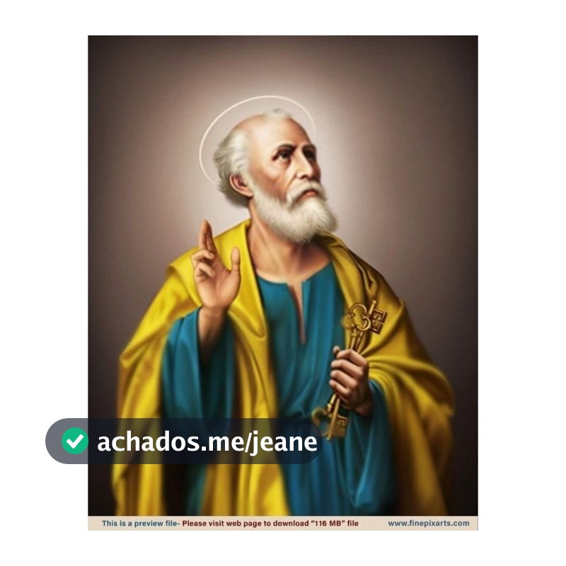 Quadro: São Pedro com As Chaves do Céu.