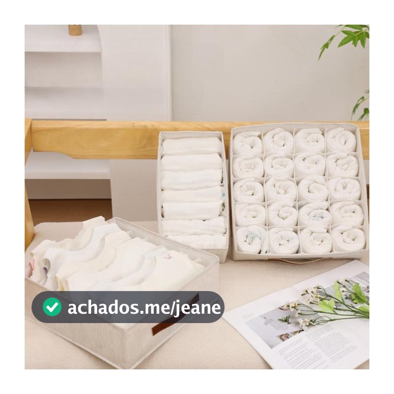 Caixa de Organizador Calcinhas Meia Sutia Guarda-Roupa Dobrável Para Roupas Gaveta Divisoria