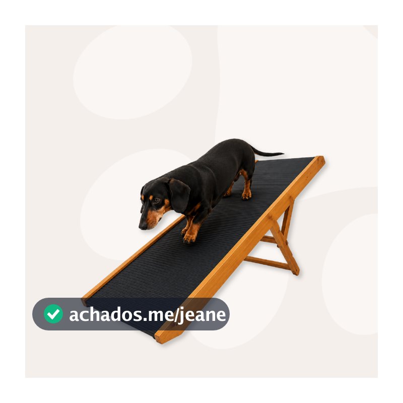 Rampa Pet Grande 70cm Resistente 3 Niveis de Altura Cama