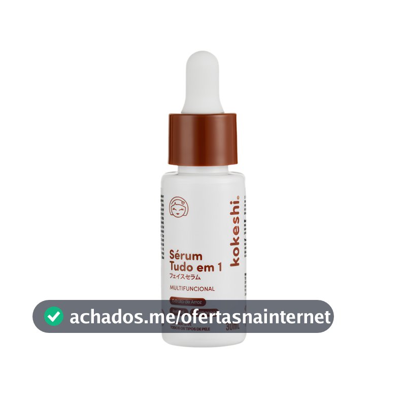 Sérum Tudo em 1 Kokeshi 10 Ativos Poderosos 30ml Eficácia Comprovada