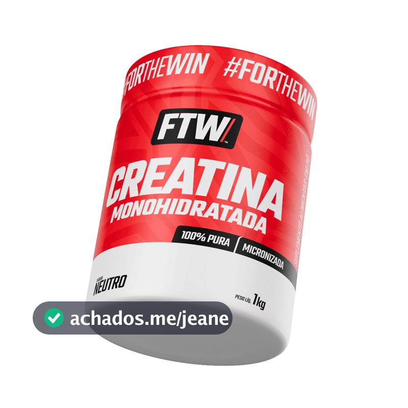 Creatina Monohidratada Pura Pote 1Kg -  FTW