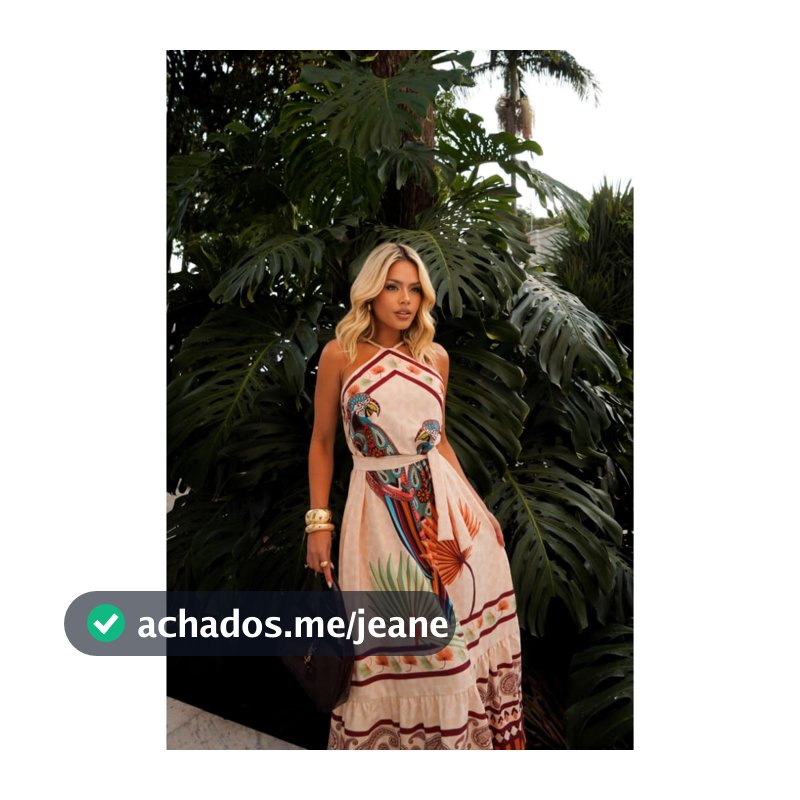 VESTIDO ESTAMPA ARARA LOCALIZADA TROPICAL PRIMAVERA VERÃO PRAIANO