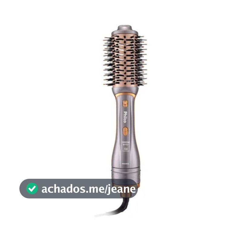 Escova Secadora Philco PES19SG 1300W Bivolt com 3 Acessórios