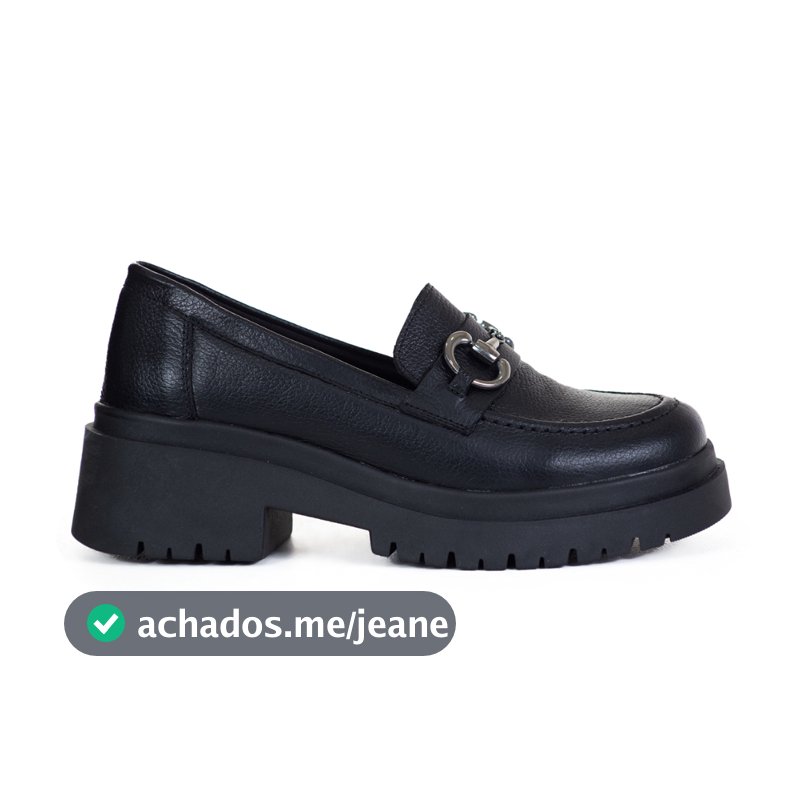 Mocassim Feminino Clássico  Oxford Tratorado Feito Em Couro Legitimo Confortavel Dia a Dia