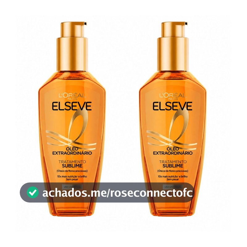 Kit 2 Óleos Extraordinário Elseve 100ml Nutrição Profunda e Anti-Frizz