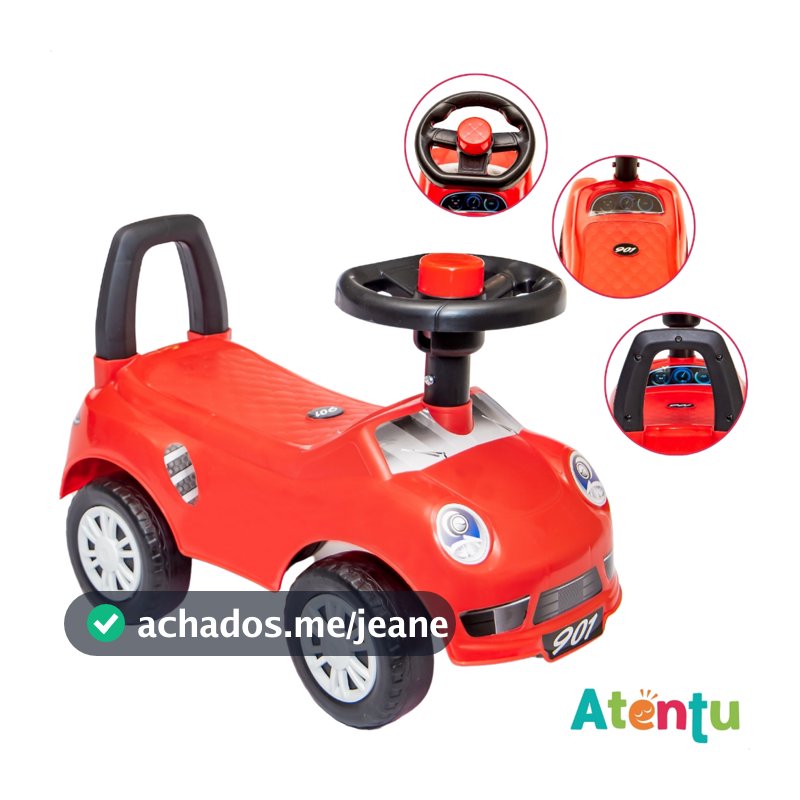 Carrinho Passeio Infantil de Empurrar Totokinha Carro de Brinquedo
