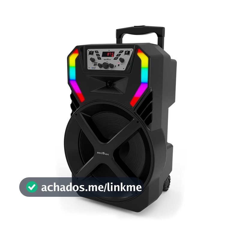 Caixa de Som Amplificada Britânia BCX12500 Woofer 15” 1000W