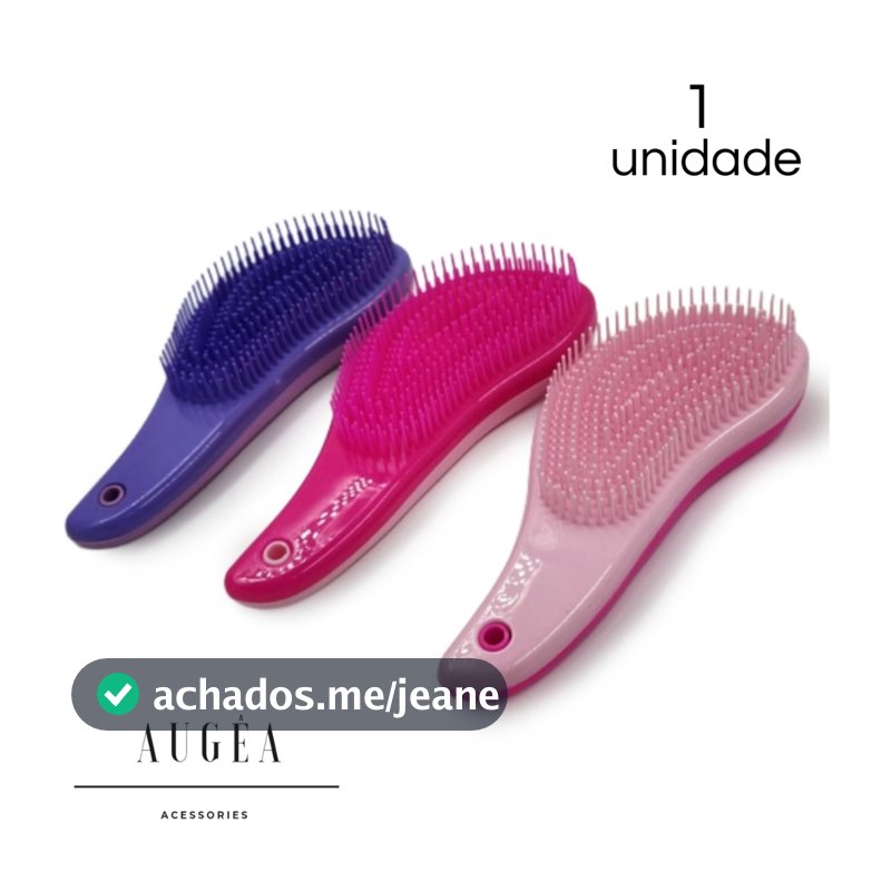 Mágica escova de cabelo desembaraçadora finalização liso, ondulado, cacheado e crespo