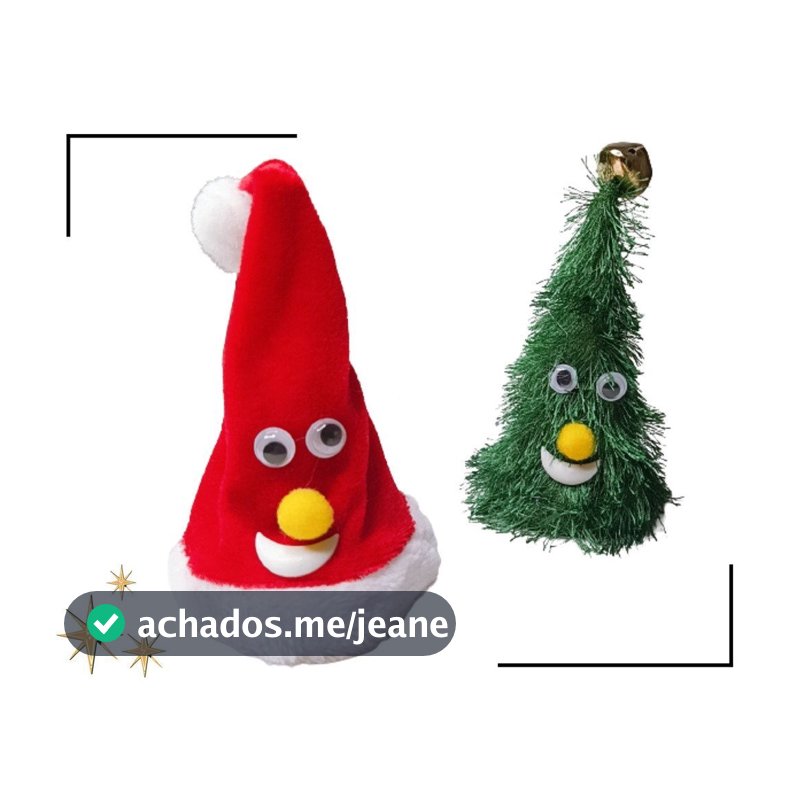 Enfeite Dançante Toca Papai Noel ou Árvore De Natal Toca Musica e Dança
