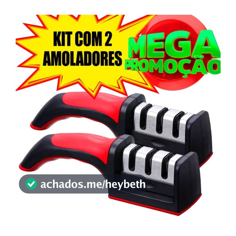 ANA1108 Kit com 2 amolador de faca afiador profissional Original