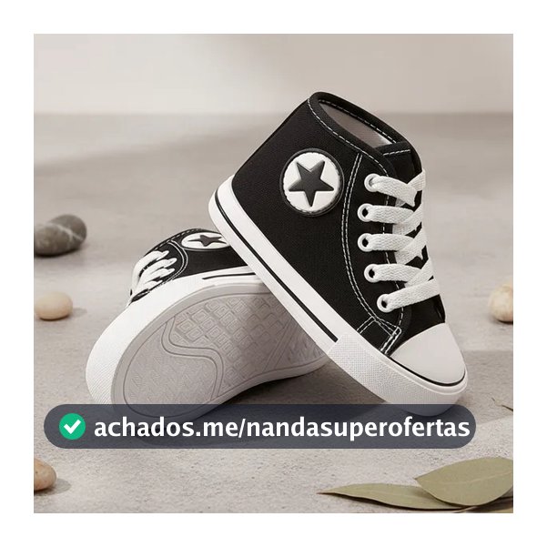 Tênis Infantil Botinha Cano Alto Star Leve Macio Dia Dia Confortável Bota Antiderrapante Promoção