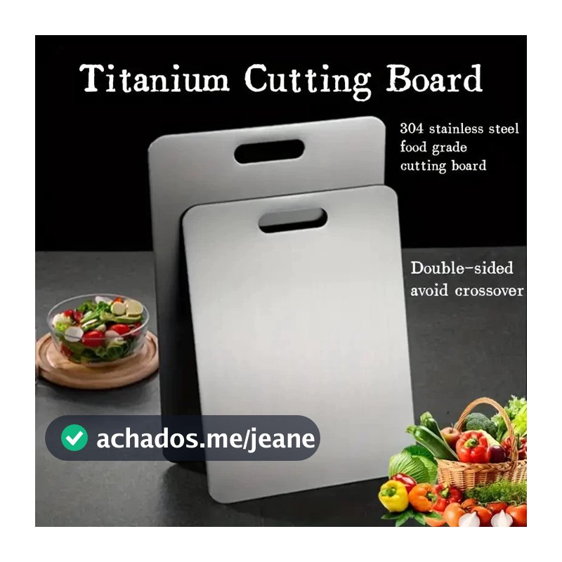Tábua De Corte 304 Aço Inoxidável Antibacteriana À Prova De Mofo 46 cm tábua de cozinha