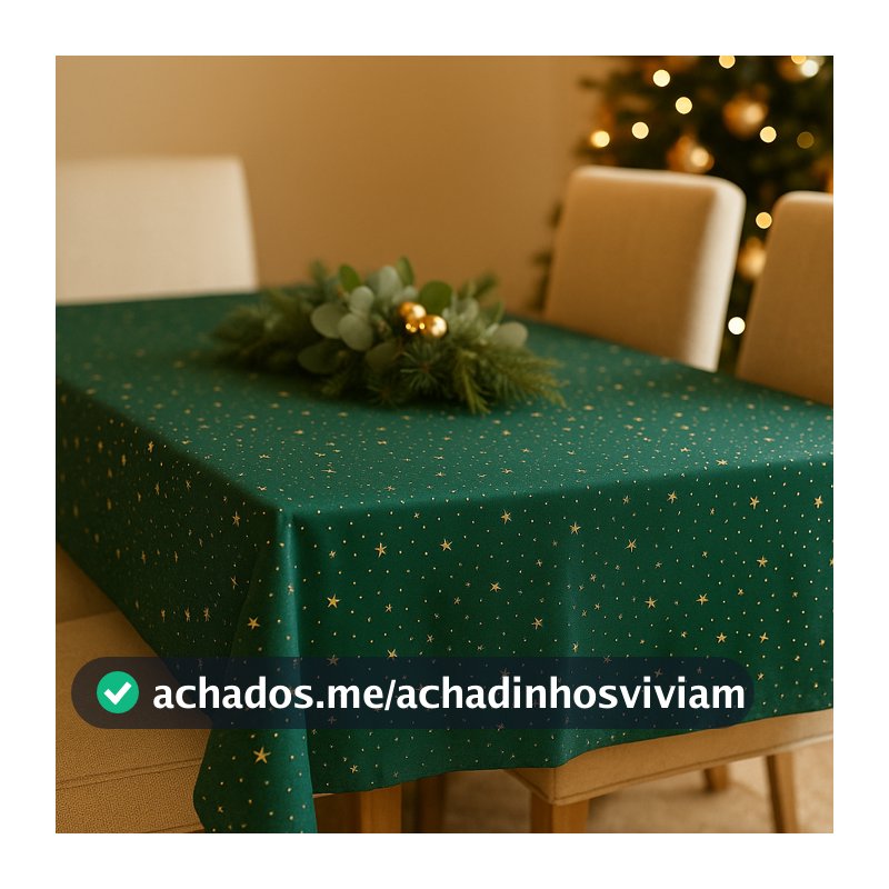 TOALHA DE MESA NATAL DECORAÇÃO 6 E 4 LUGARES