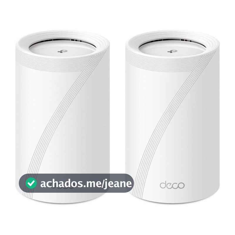 TP-Link Deco BE65 (2 un.) Mesh Wi-Fi 7 BE11000, Tri-band, cobertura até 420 m², 200 dispositivos