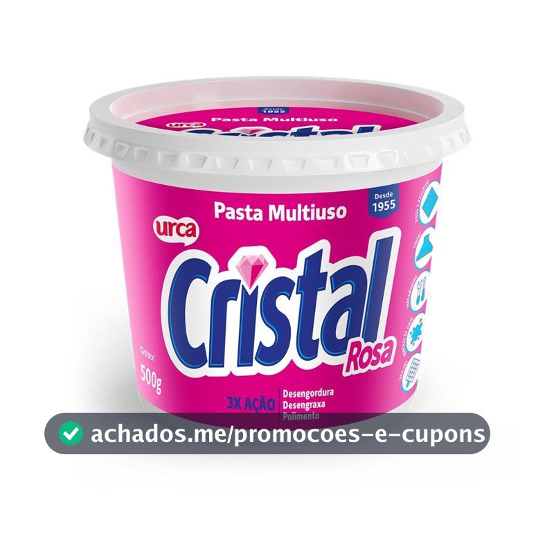 Sabão em Pasta Cristal Rosa - 500g