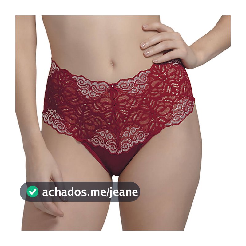 Calça Clássica Alta Demillus 57531/57532 com Renda