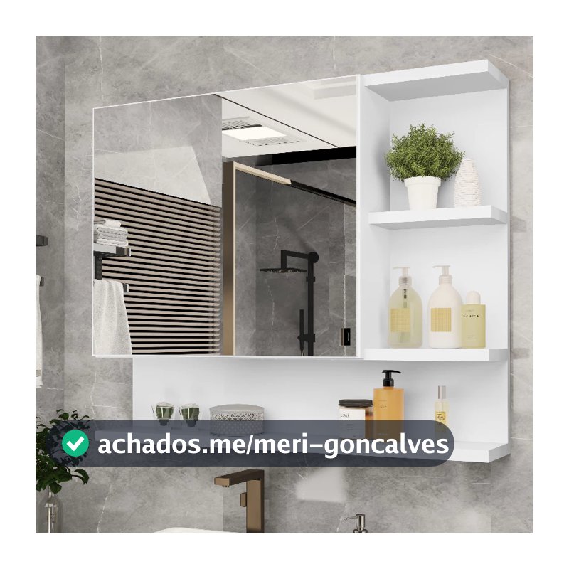 QUEIMA DE ESTOQUE!!! Armário Espelheira com Porta Cleo- VÁRIAS CORES
