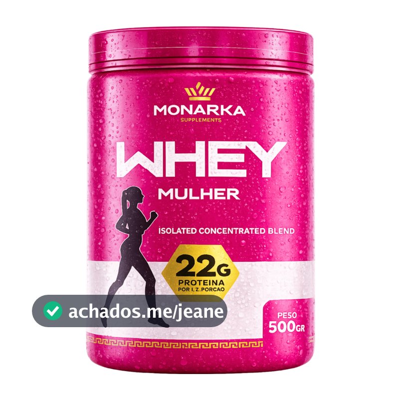 Whey Protein Feminino Blend Isolado Concentrado - 22G de proteína por poção - Zero Açucar