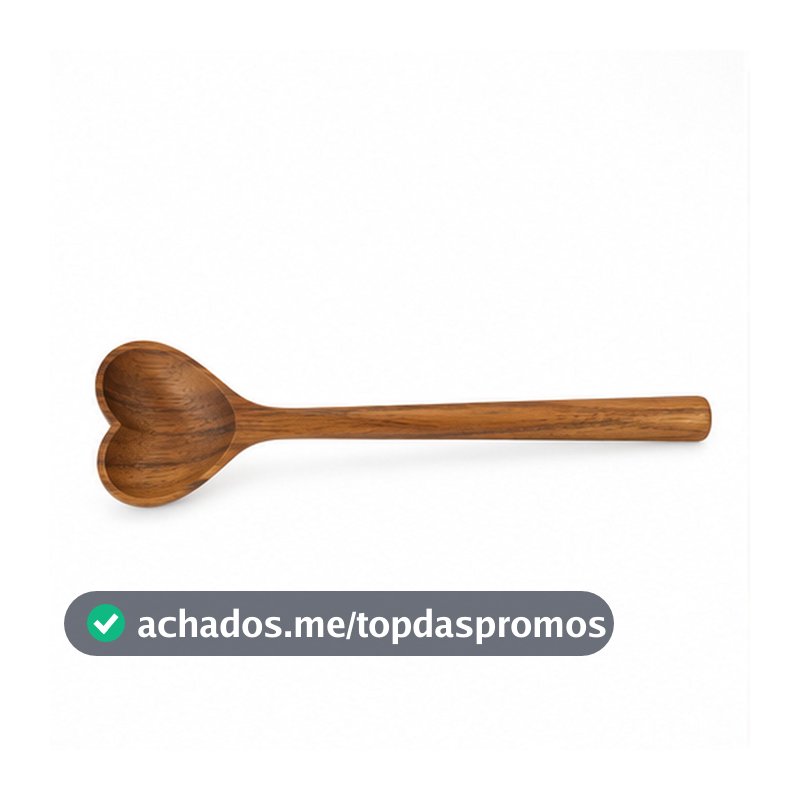 Colher de Madeira Acácia Coração para Servir Tuut 29533