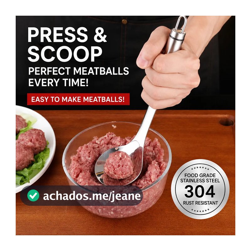 Superfícies Antiaderentes De Colher De Almôndega De Cozinha Profissional Garante Fácil Liberação De Carne . Preparações