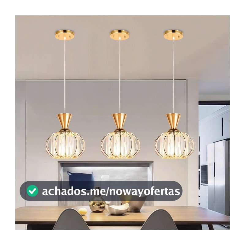 3 Cores Em 1 Lâmpada De Teto Leve Lustre De Cristal De Metal Nórdico Único 110V-220V
