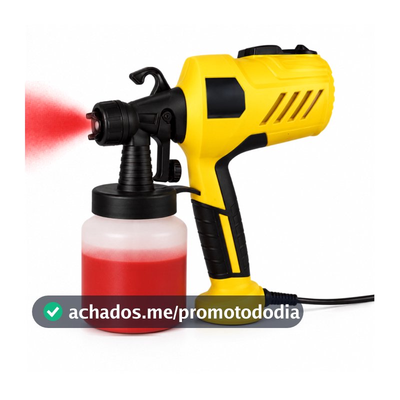 Pistola Elétrica Para Pintura Pulverizador de Tinta com Bico e Compressor 400w
