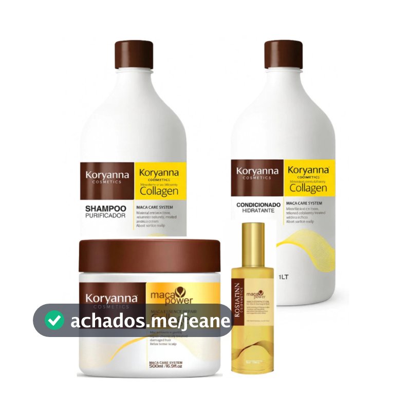 Kit Completo  Máscara 500 g + condicionador 1L + Shampoo 1L + Óleo  P 50ml