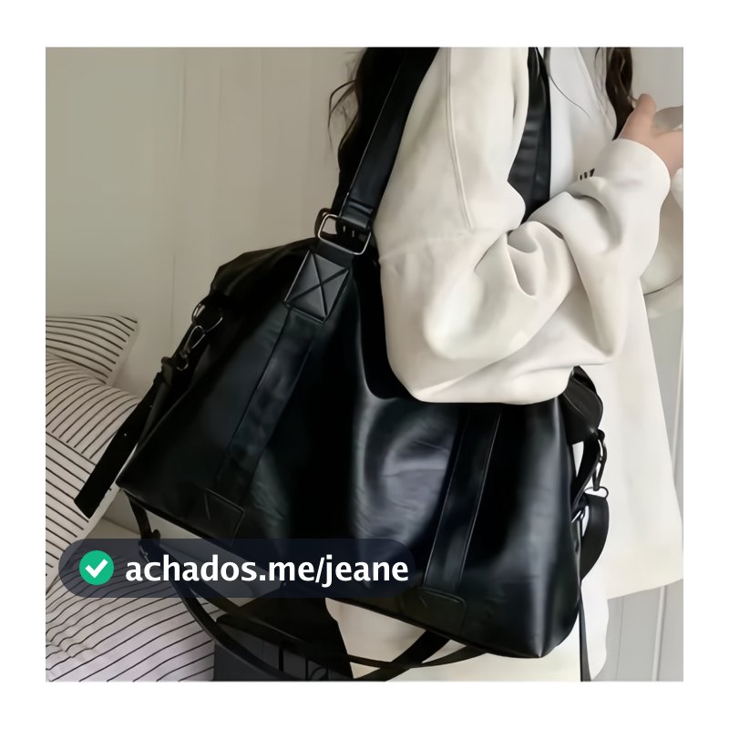 Bolsa Feminina Grande Couro Pu Impermeável Escolar Faculdade Trabalho viagem