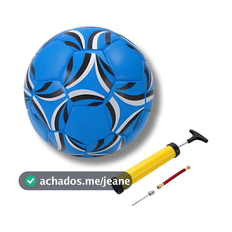 Bola de Futebol Campo Tamanho 5 | Cores Sortidas | Somente Bola ou Kit Bola + Bomba para Treinos e Jogos