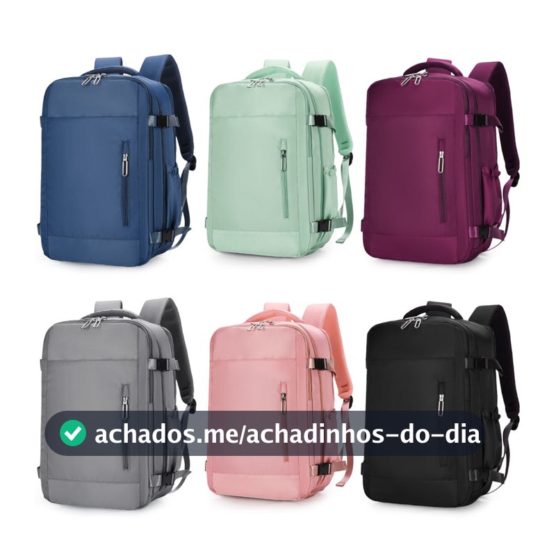 Mochila empresarial reforçada e à prova d'água para laptop (unissex)
