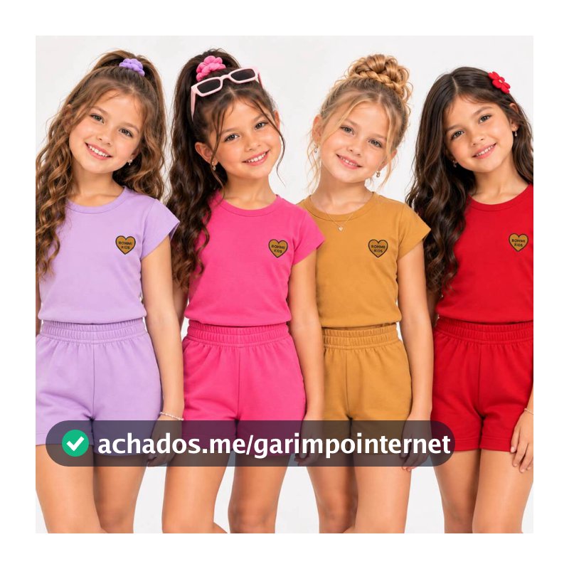 Kit até 4 Conjunto Infantil Menina do 2 ao 12| Roupa Infantil Menina | Conjunto Menina