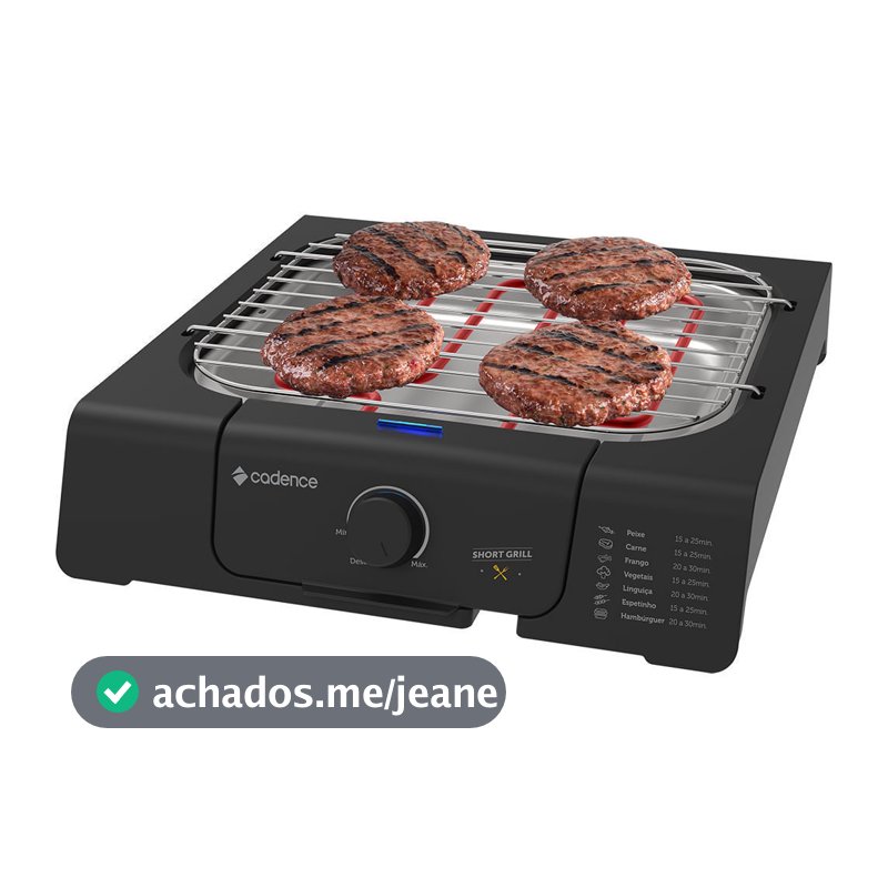 Churrasqueira Elétrica Cadence Short Grill