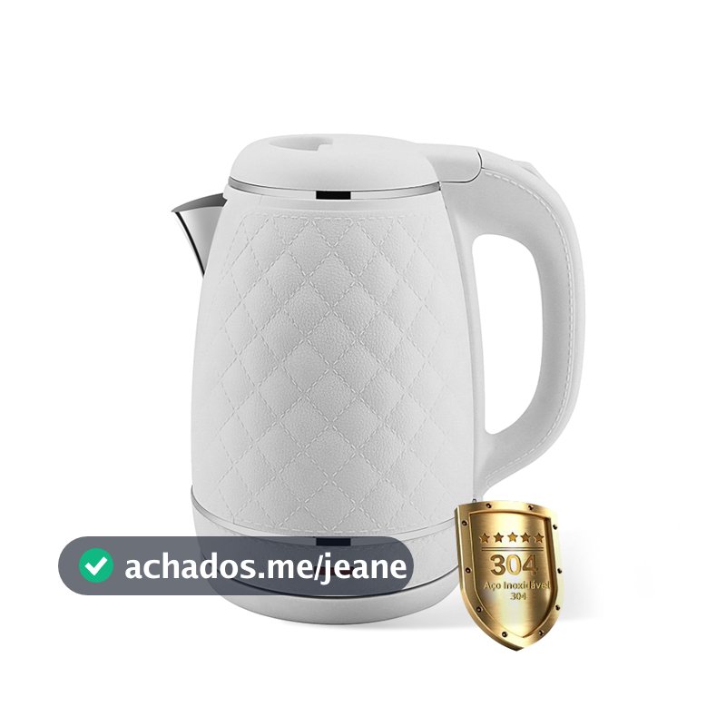 Chaleira Elétrica 110V 1,5L 304 Inox 1355W LGR-805 Desligamento Automático Antifervura Seca Mantém Aquecido para Casa Co