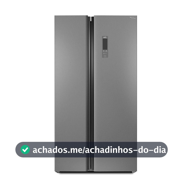 Geladeira 437L Philco Inverter Side by Side Inox PRF535I