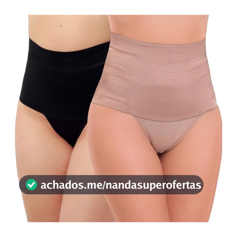 Kit 2 Cinta Alta Plus Size tamanhos 48 50 52 de alta Compressão Cinta Modeladora Alta Pós Cirúrgica